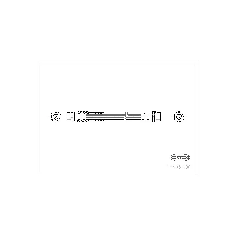 Flexible de frein CORTECO 19031686