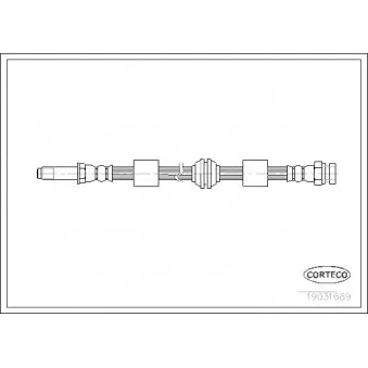 Flexible de frein CORTECO 19031689