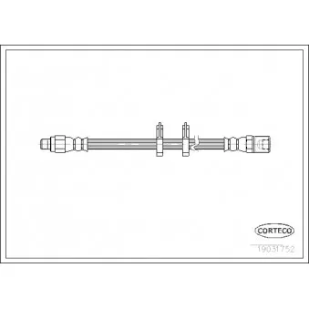 Flexible de frein CORTECO 19031752