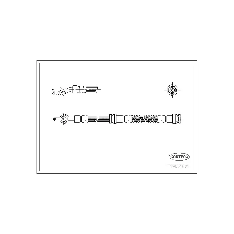 Flexible de frein CORTECO 19031861