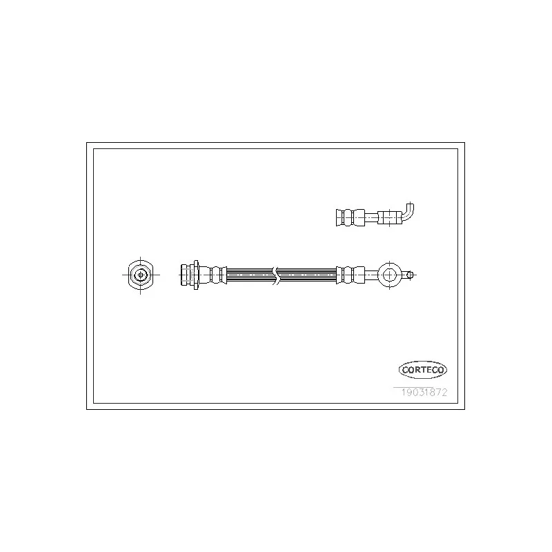 Flexible de frein CORTECO 19031872