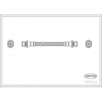 Flexible de frein CORTECO 19032108