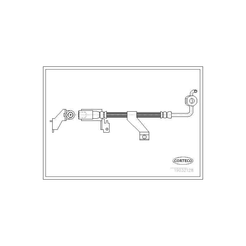 Flexible de frein avant droit CORTECO 19032128
