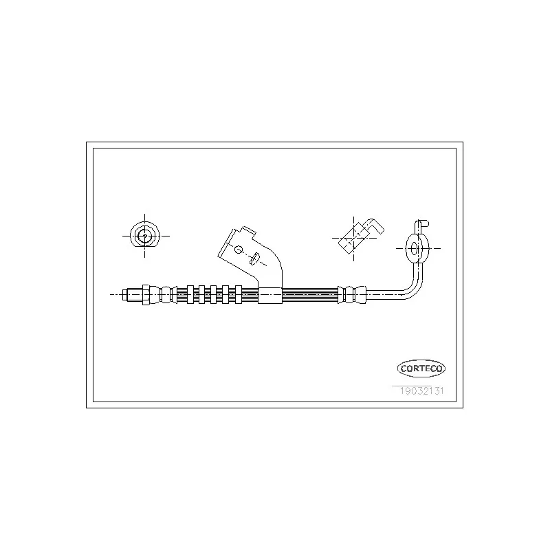 Flexible de frein avant gauche CORTECO 19032131