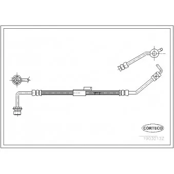 Flexible de frein avant gauche CORTECO 19032132