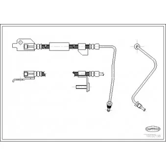 Flexible de frein CORTECO 19032138