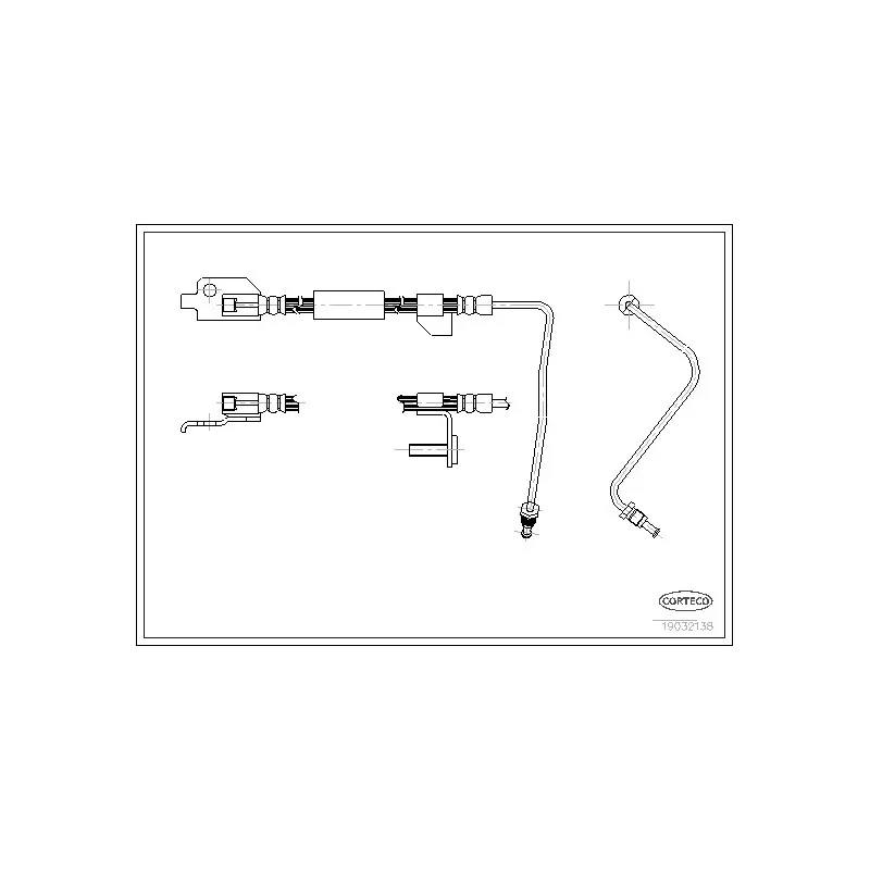 Flexible de frein CORTECO 19032138