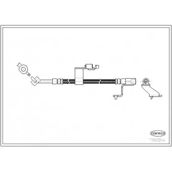 Flexible de frein CORTECO 19032141