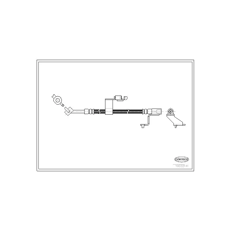 Flexible de frein CORTECO 19032141