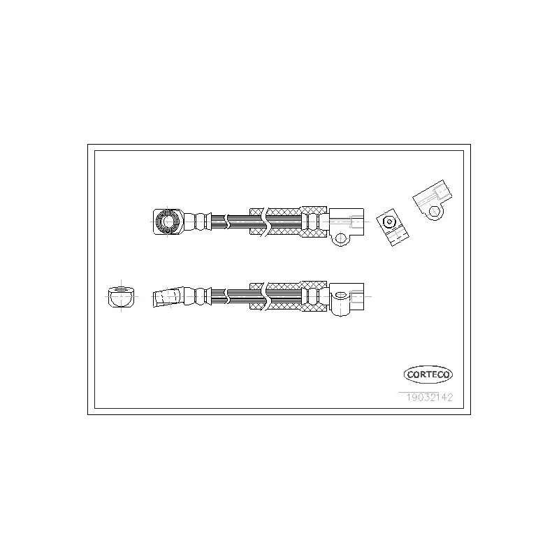 Flexible de frein CORTECO 19032142
