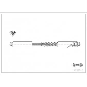 Flexible de frein CORTECO 19032146