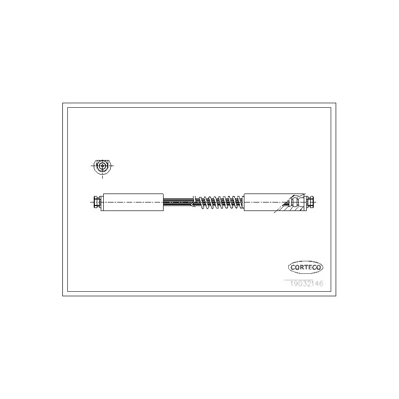 Flexible de frein CORTECO 19032146
