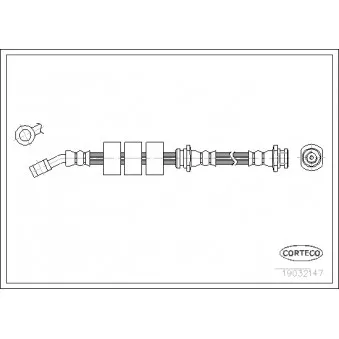 Flexible de frein CORTECO 19032147