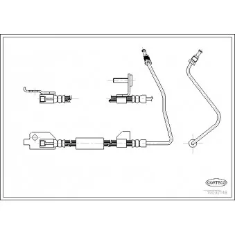 Flexible de frein CORTECO 19032148
