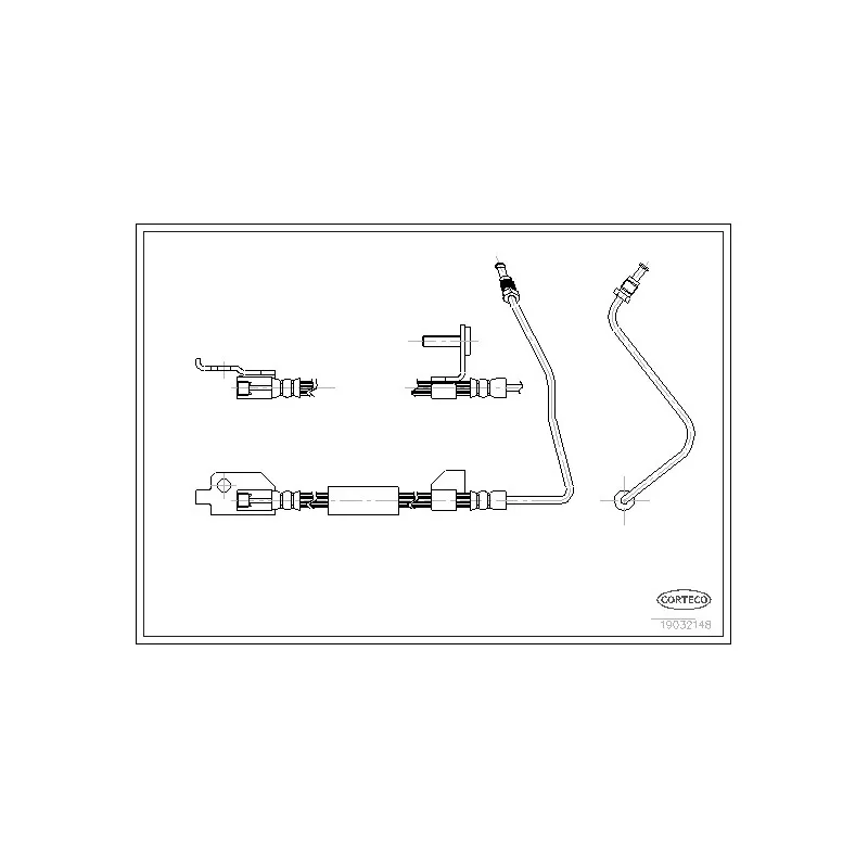 Flexible de frein CORTECO 19032148
