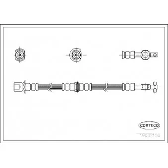 Flexible de frein CORTECO 19032150