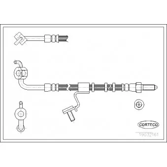 Flexible de frein avant gauche CORTECO 19032161