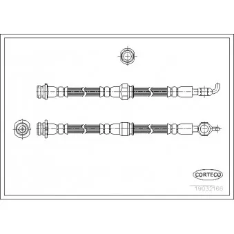 Flexible de frein CORTECO 19032166