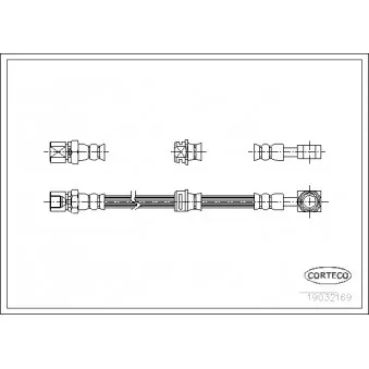 Flexible de frein CORTECO 19032169