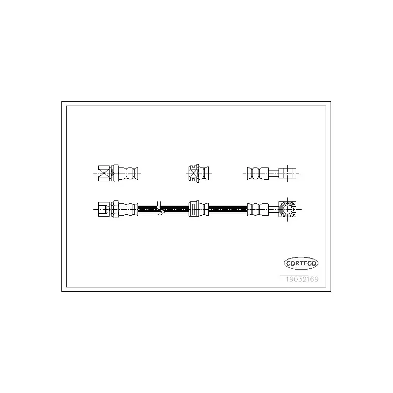 Flexible de frein CORTECO 19032169