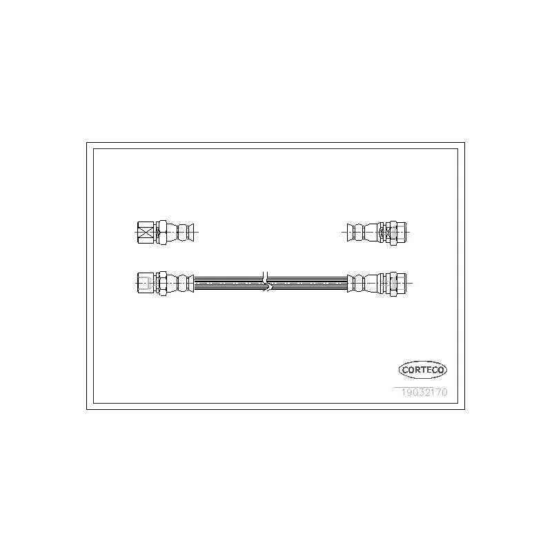Flexible de frein CORTECO 19032170