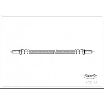 Flexible de frein CORTECO 19032183