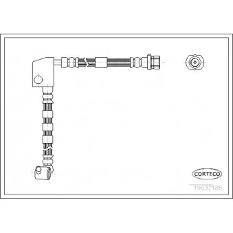 Flexible de frein avant gauche CORTECO 19032186