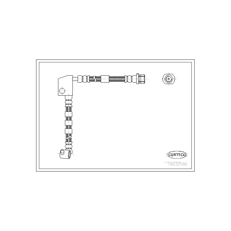 Flexible de frein avant gauche CORTECO 19032186