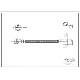 Flexible de frein CORTECO 19032191