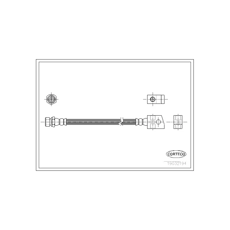 Flexible de frein CORTECO 19032194