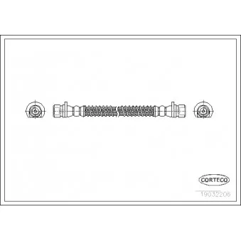 Flexible de frein CORTECO 19032206