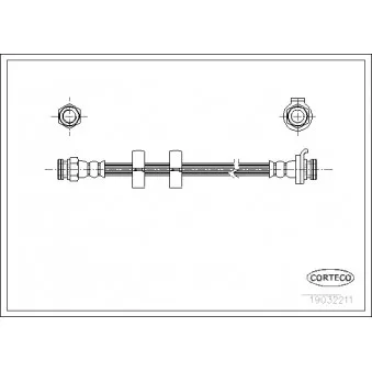 Flexible de frein CORTECO 19032211