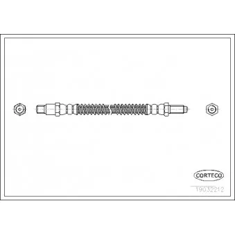 Flexible de frein CORTECO 19032212