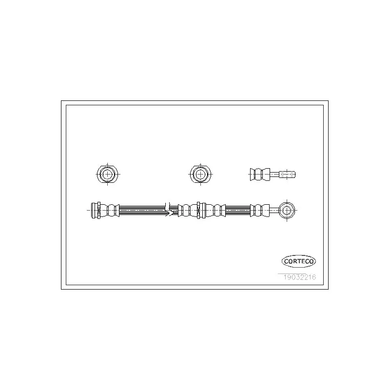 Flexible de frein CORTECO 19032216