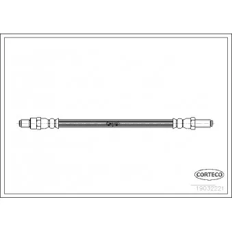 Flexible de frein CORTECO 19032221