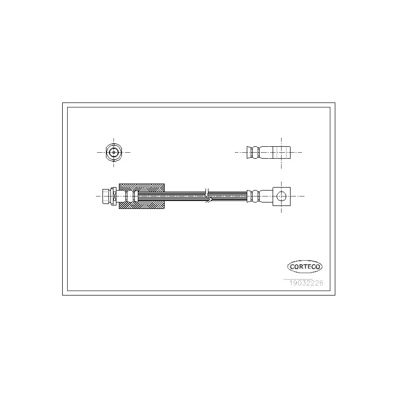 Flexible de frein CORTECO 19032226