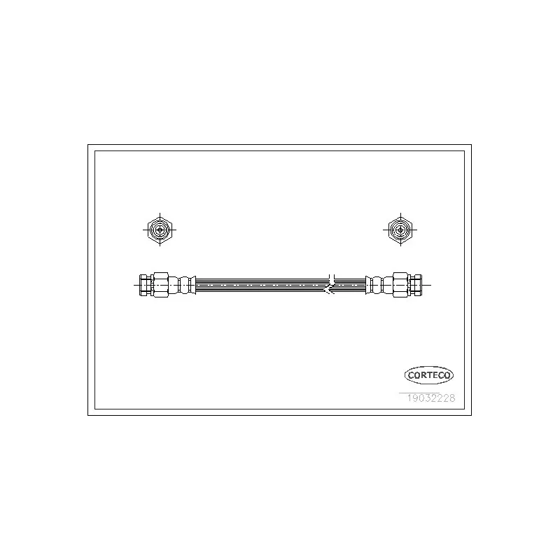 Flexible de frein CORTECO 19032228