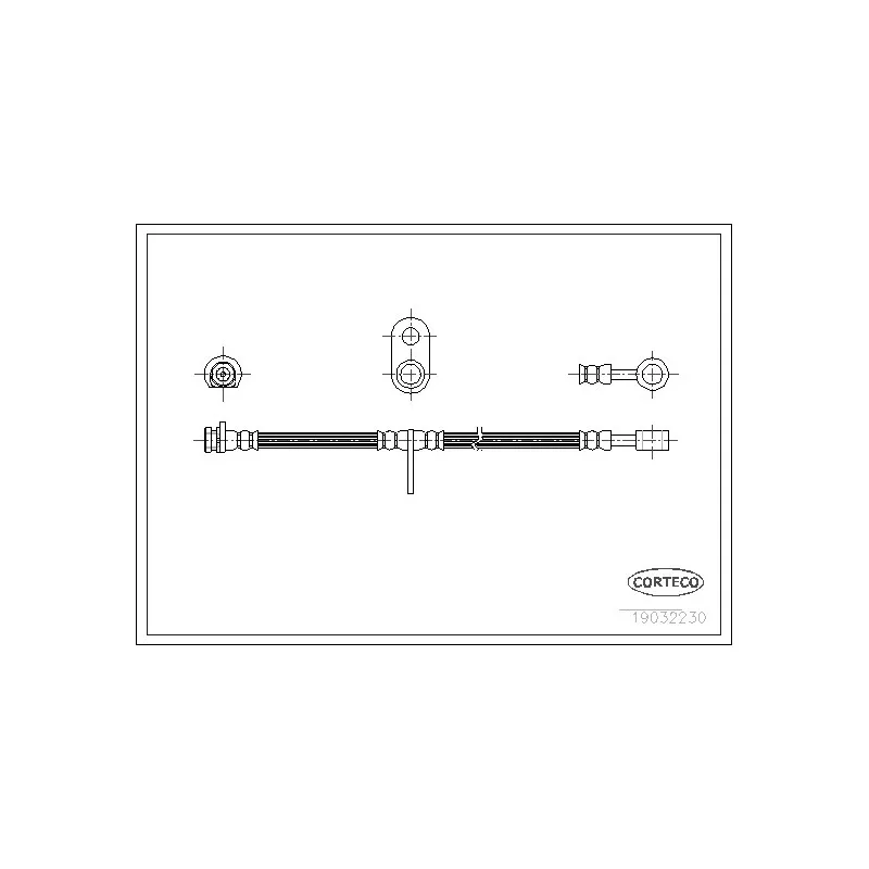 Flexible de frein CORTECO 19032230