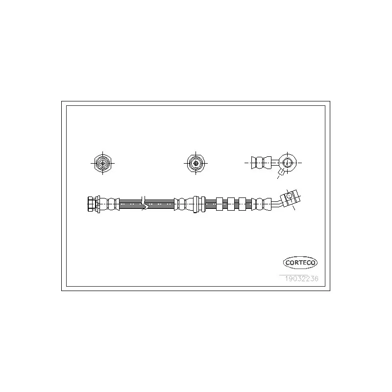 Flexible de frein avant gauche CORTECO 19032236