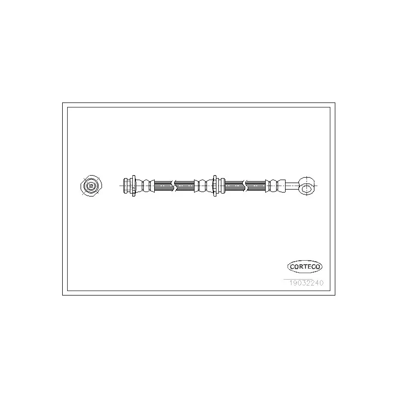 Flexible de frein arrière droit CORTECO 19032240
