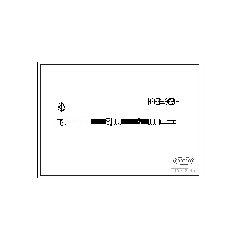 Flexible de frein CORTECO 19032243