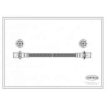 Flexible de frein CORTECO 19032247