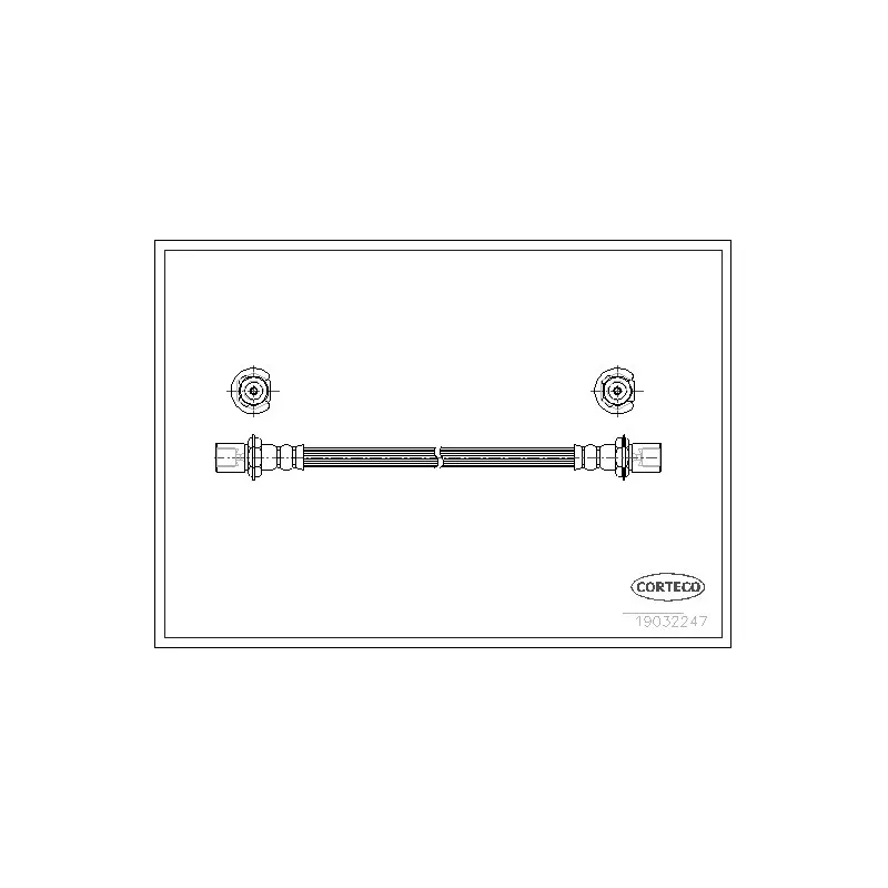 Flexible de frein CORTECO 19032247
