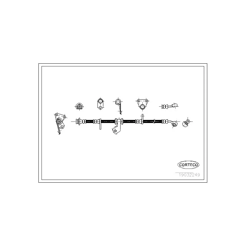 Flexible de frein avant gauche CORTECO 19032249
