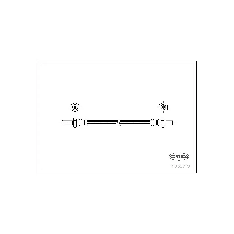 Flexible de frein CORTECO 19032259