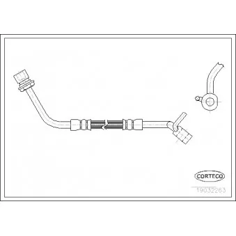 Flexible de frein avant droit CORTECO 19032263
