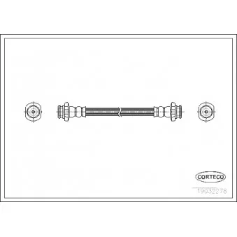 Flexible de frein CORTECO 19032278