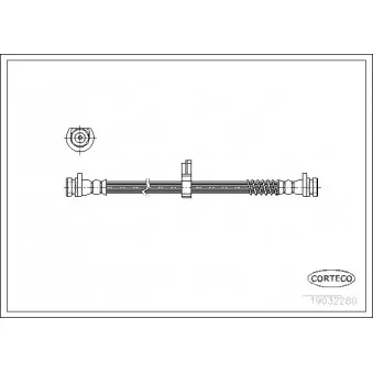 Flexible de frein CORTECO 19032280