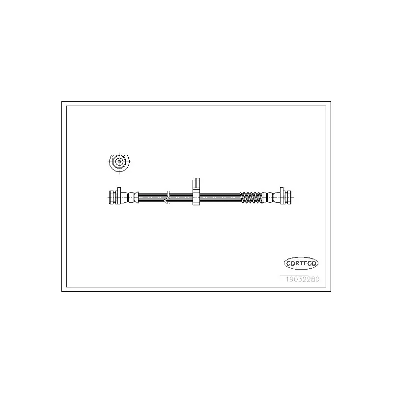 Flexible de frein CORTECO 19032280