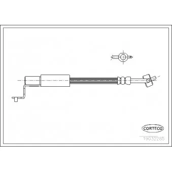 Flexible de frein avant gauche CORTECO 19032285